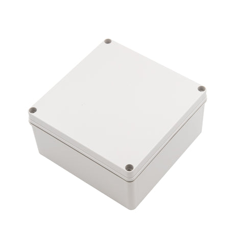 Boxco S-Series 7.87 x 7.87 x 3.94 Inches(200x200x100mm) Plastic Enclosure, IP67, IK08, ABS, Grey Cover, Screw Type - PHOTO 1