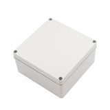 Boxco S-Series 7.87 x 7.87 x 3.94 Inches(200x200x100mm) Plastic Enclosure, IP67, IK08, PC, Grey Cover, Screw Type - PHOTO 1