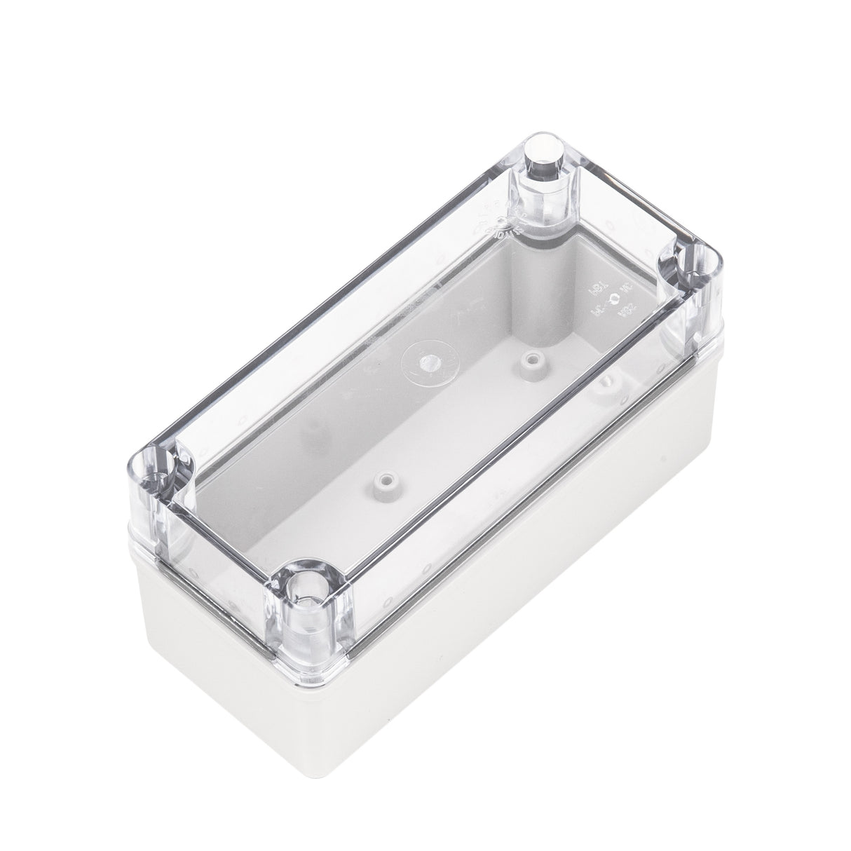 Boxco S-Series 3.15 x 7.09 x 2.76 Inches(80 x 180 x 70mm) Plastic Enclosure, IP67, IK08, PC, Transparent Cover, Screw Type - PHOTO 3
