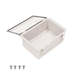 Boxco P-Series 7.48 x 11.02 x 5.51 Inches(190 x 280 x 140mm) Plastic Enclosure, IP67, IK08, PC, Transparent Cover, Molded Hinge and Latch Type - PHOTO 2