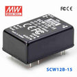 Mean Well SCW12B-15 DC-DC Converter - 12W 18~36V DC in 15V out 800mA