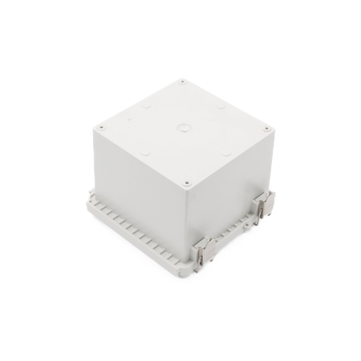 Boxco P-Series 5.91 x 5.91 x 4.72 Inches(150 x 150 x 120mm) Plastic Enclosure, IP67, IK08, PC, Grey Cover, Molded Hinge and Latch Type - PHOTO 2