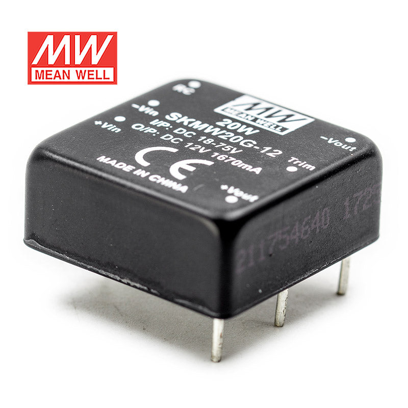 Mean Well SKMW20G-12 DC-DC Converter - 20W - 18~75V in 12V out 1.67A