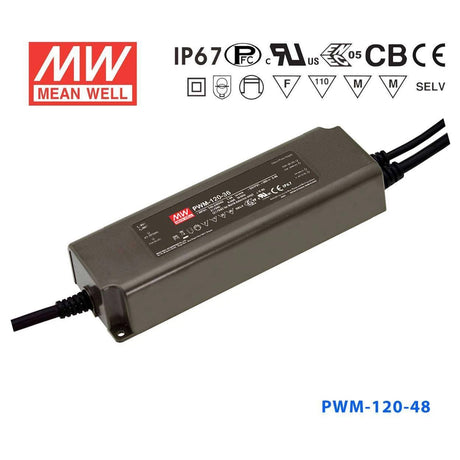 Mean Well PWM-120-48 Power Supply 120W 48V - Dimmable 2.5A