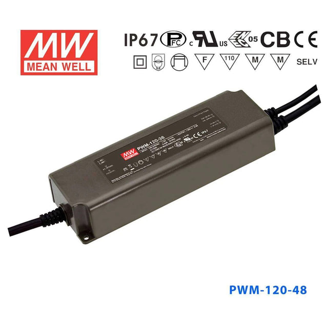 Mean Well PWM-120-48 Power Supply 120W 48V - Dimmable 2.5A