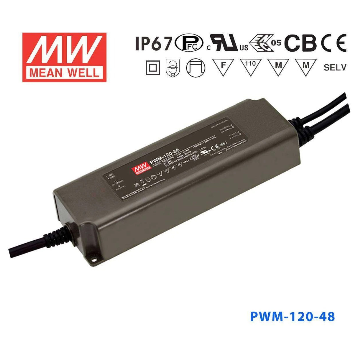 Mean Well PWM-120-48 Power Supply 120W 48V - Dimmable