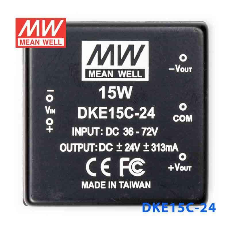 Mean Well DKE15C-24 DC-DC Converter - 15W - 36~72V in ±24V out - PHOTO 2