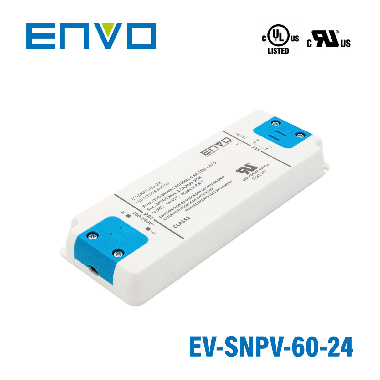 ENVO EV-SNPV-60-24 LED Driver 60W 24V 2.5A
