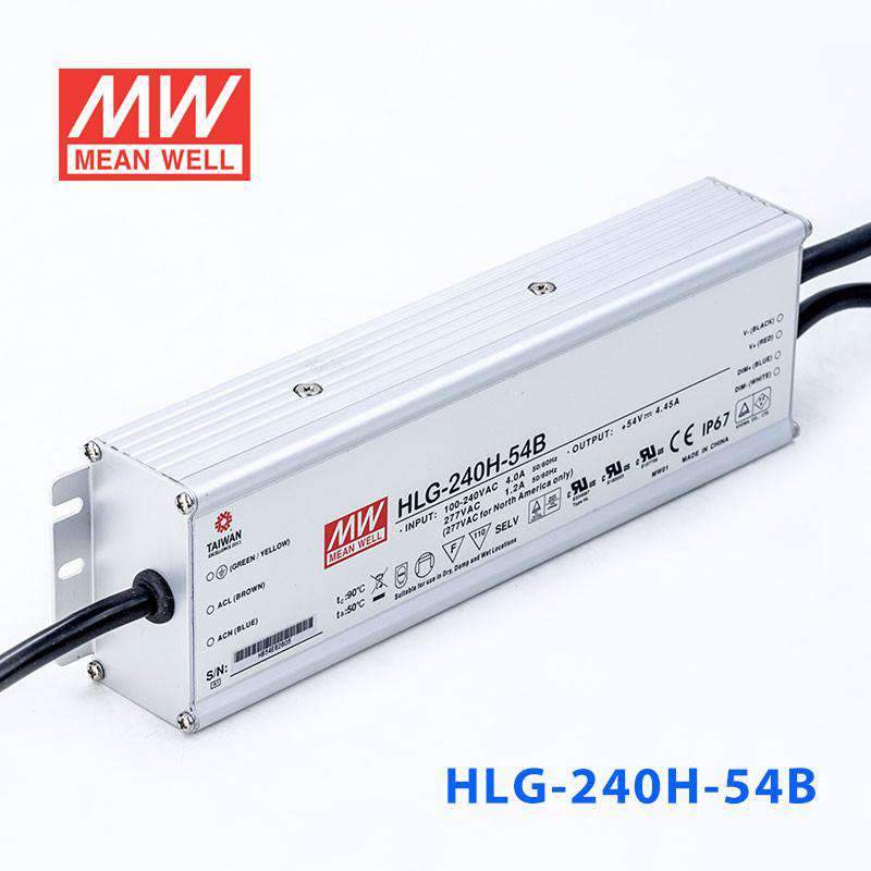 Mean Well HLG-240H-54B Power Supply 240W 54V - Dimmable 4.45A - PHOTO 1