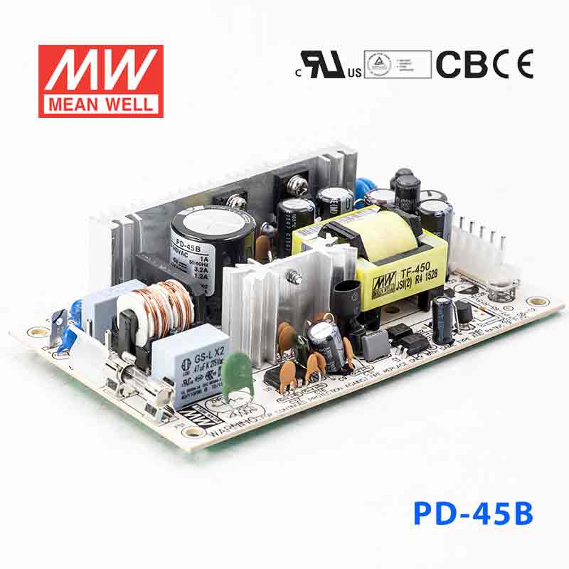 Mean Well PD-45B Power Supply 45W 5V 24V