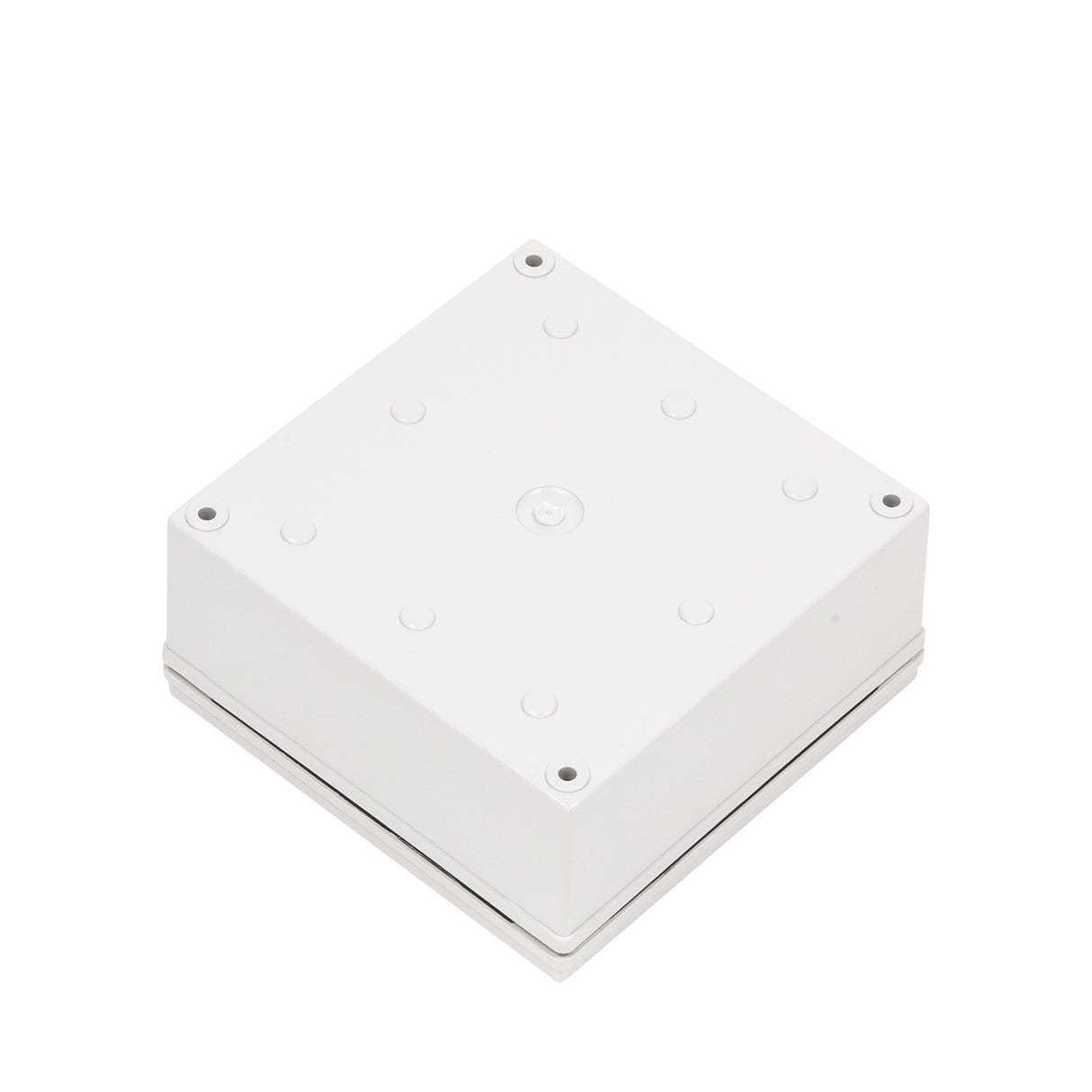 Boxco M-Series 5.12 x 5.12 x 2.36 Inches(130 x 130 x 60mm) Plastic Enclosure, IP67, IK08, ABS, Grey Cover, Screw Type - PHOTO 1