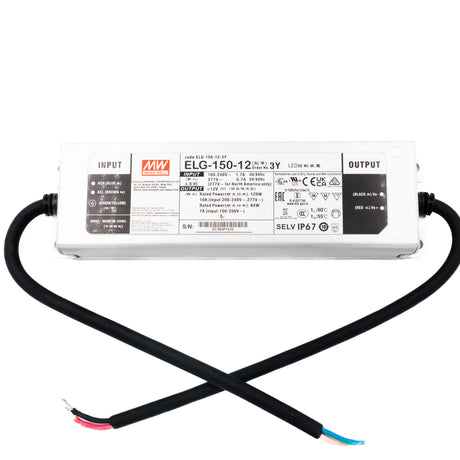 Mean Well ELG-150-12-3Y Power Supply 120W 12V 10A — 3-Wire Input (with Earth) - PHOTO 1