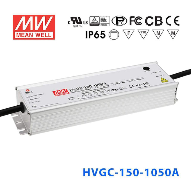 Mean Well HVGC-150-1050A Power Supply 150W 1050mA - Adjustable