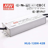 Mean Well HLG-120H-42B Power Supply 120W 42V- Dimmable 2.9A