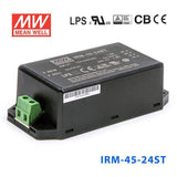 Mean Well IRM-45-24ST Switching Power Supply 45.6W 24V 1.9A - Encapsulated