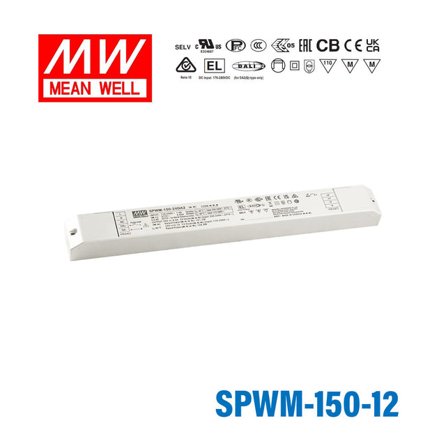 MEAN WELL SPWM-150-12 150W 12V CV LED Driver