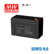 Mean Well DJW12-9.0 12-Volt, 9Ah, Sealed Lead Acid, Rechargeable Battery