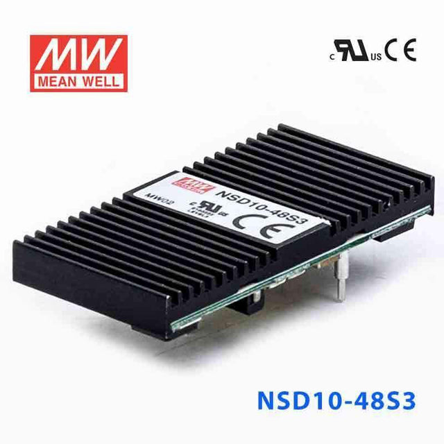 Mean Well NSD10-48S3 DC-DC Converter - 8.25W - 22~72V in 3.3V out