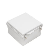 Boxco P-Series 11.81 x 11.81 x 7.09 Inches(300 x 300 x 180mm) Plastic Enclosure, IP67, IK08, ABS, Grey Cover, Molded Hinge and Latch Type - PHOTO 1