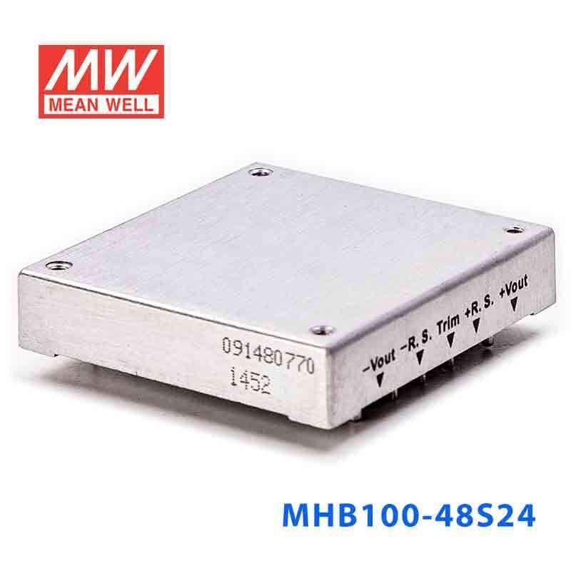 Mean Well MHB100-48S24 DC-DC Converter - 100W - 36~75V in 24V out - PHOTO 1