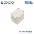 Boxco S-Series 1.97 x 2.56 x 2.17 Inches(50x65x55mm) Plastic Enclosure, IP67, IK08, ABS, Grey Cover, Screw Type