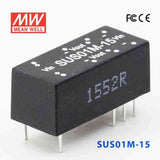 Mean Well SUS01M-15 DC-DC Converter - 1W - 10.8~13.2V in 15V out