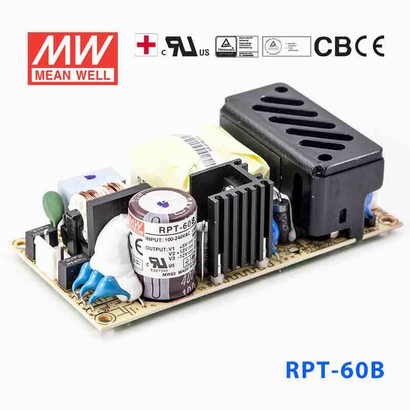 Mean Well RPT-60B Power Supply 60W 5V 12V -12V