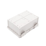 Boxco Q-Series 7.87 x 11.81 x 5.12 Inches(200 x 300 x 130mm) Plastic Enclosure, IP67, IK08, PC, Grey Cover, Plastic Hinge and Latch Type - PHOTO 1