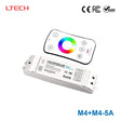Ltech M4+M4-5A LED RF 4 Channel RGBW Wireless Remote & Controller Set - RGBW