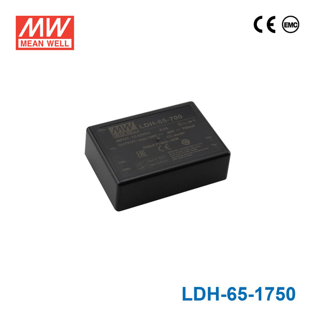 Mean Well LDH DC/DC LED Driver CC 1750mA - Step-up