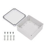 Boxco S-Series 7.87 x 7.87 x 3.94 Inches(200x200x100mm) Plastic Enclosure, IP67, IK08, PC, Transparent Cover, Screw Type - PHOTO 2