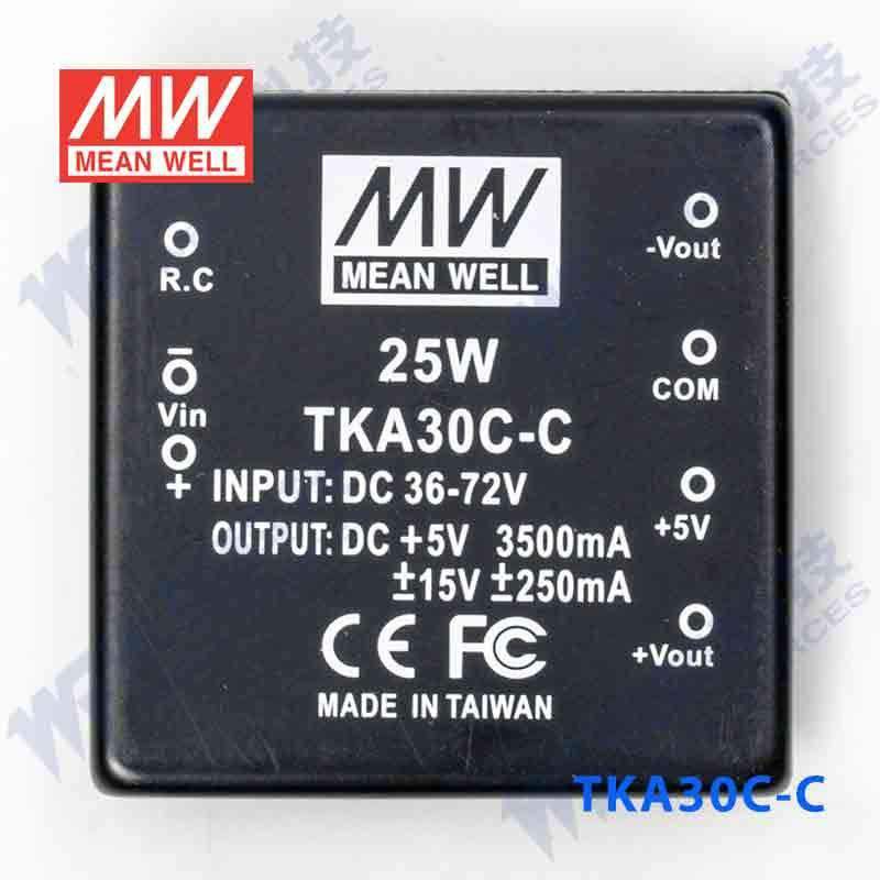 Mean Well TKA30C-C DC-DC Converter - 25W - 36~72V in ±12V out - PHOTO 2