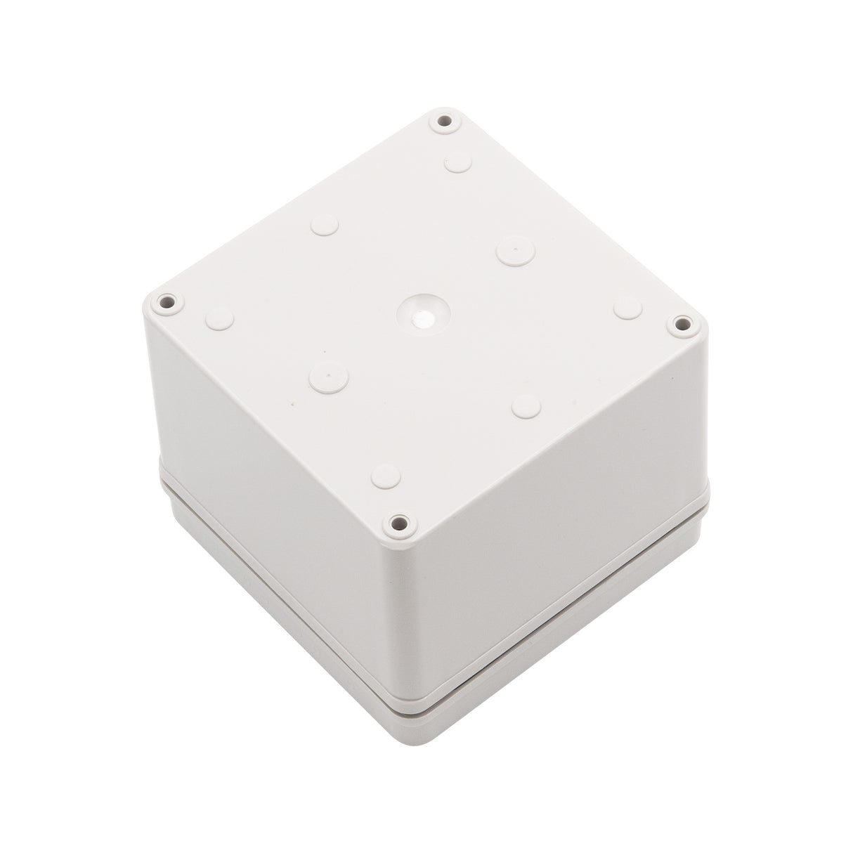 Boxco S-Series 4.92 x 4.92 x 3.94 Inches(125x125x100mm) Plastic Enclosure, IP67, IK08, PC, Grey Cover, Screw Type - PHOTO 2
