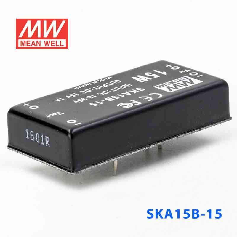 Mean Well SKA15B-15 DC-DC Converter - 15W - 18~36V in 15V out - PHOTO 1