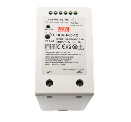 Mean Well DDRH-60-12 Ultra Wide Input DC-DC Converter, 60W 12V 5A - PHOTO 1