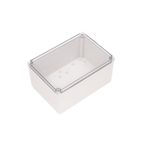 Boxco M-Series 7.09 x 10.04 x 4.92 Inches(180 x 255 x 125mm) Plastic Enclosure, IP67, IK08, ABS, Transparent Cover, Screw Type - PHOTO 1
