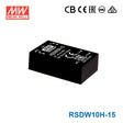 Mean Well RSDW10H-15 DC-DC Converter - 10W - 43~160V in 15V out 666mA