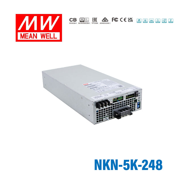 Mean Well NKN-5K-248 5KW True Sine Wave Inverter with AC Charger/UPS, 48V In 230V Out