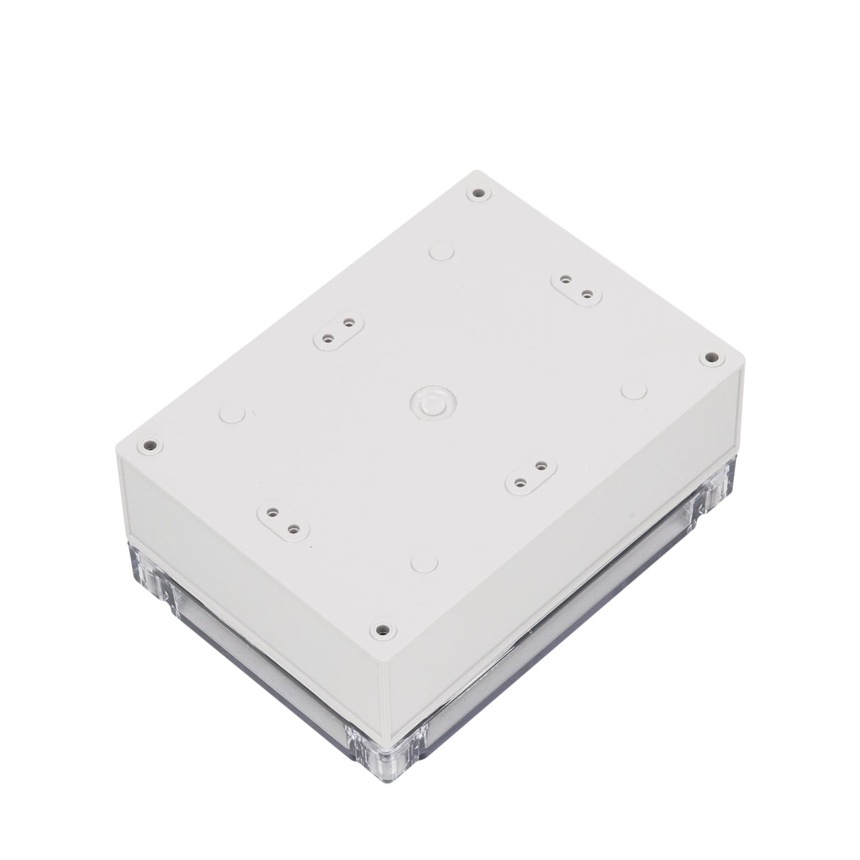 Boxco S-Series 4.92 x 6.89 x 2.95 Inches(125x175x75mm) Plastic Enclosure, IP67, IK08, PC, Transparent Cover, Screw Type - PHOTO 1