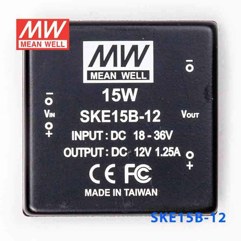 Mean Well SKE15B-12 DC-DC Converter - 15W - 18~36V in 12V out - PHOTO 2