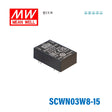 Mean Well SCWN03W8-15 DC-DC Converter - 3W 9~75V DC in 15V out