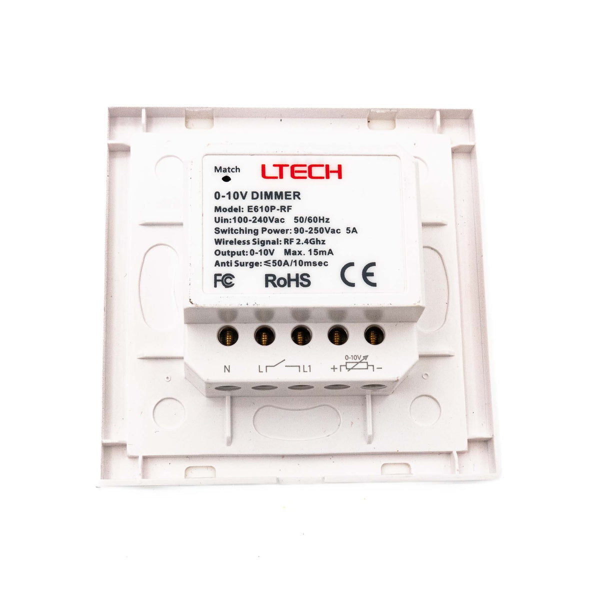 Ltech E610P-RF Rotary Panel - 0-10V Dimmer - PHOTO 3