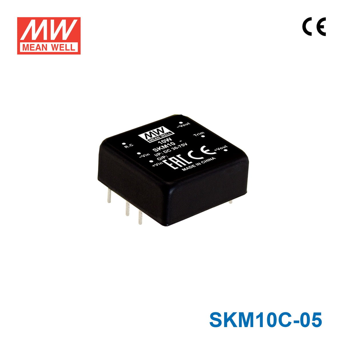 Mean Well SKM10C-05 DC-DC Converter - 10W - 36~75V in 5V out 2A