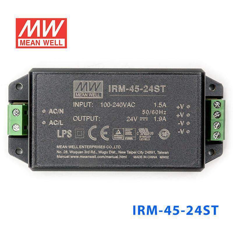 Mean Well IRM-45-24ST Switching Power Supply 45.6W 24V 1.9A - Encapsulated - PHOTO 2