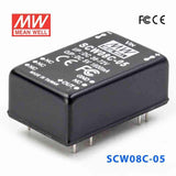 Mean Well SCW08C-05 DC-DC Converter - 8W 36~72V DC in 5V out 1.6A
