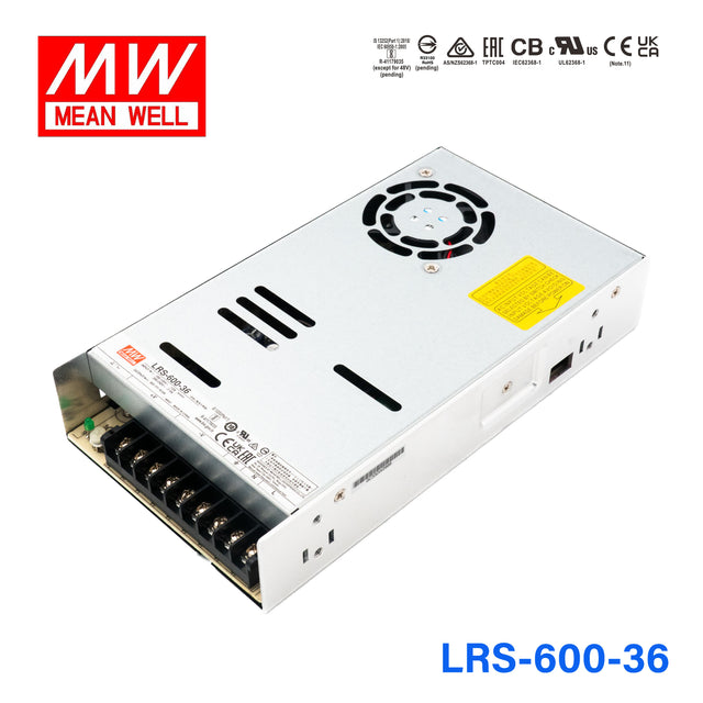 Mean Well LRS-600-36 Power Supply 600W 36V