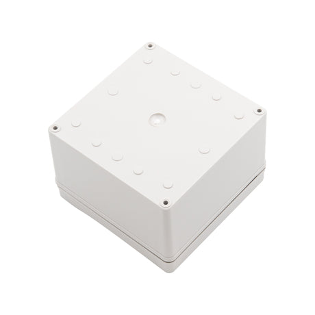 Boxco S-Series 5.91 x 5.91 x 3.94 Inches(150x150x100mm) Plastic Enclosure, IP67, IK08, ABS, Grey Cover, Screw Type - PHOTO 1