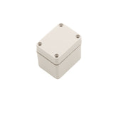 Boxco S-Series 1.97 x 2.56 x 2.17 Inches(50x65x55mm) Plastic Enclosure, IP67, IK08, PC, Grey Cover, Screw Type - PHOTO 1