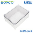 Boxco S-Series 11.02 x 14.96 x 7.09 Inches(280x380x180mm) Plastic Enclosure, IP67, IK08, PC, Transparent Cover, Screw Type