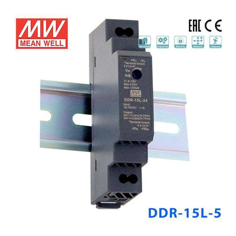Mean Well DDR-15L-5 DC-DC Converter - 15W - 18~75V in 5V out 3A